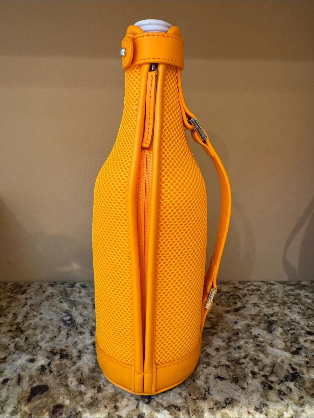 Veuve Clicquot Orange Champagne Bottle Ice Jacket Zippered Sleeve with Handle